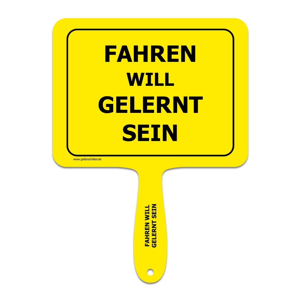 Fahren will gelernt sein