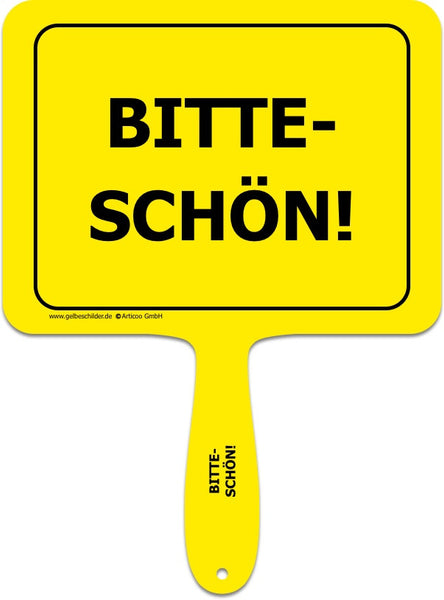 Bitteschön!-Handschild @ gelbeschilder.de