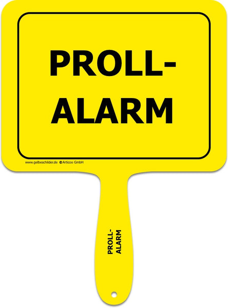 Proll-Alarm-Handschild @ gelbeschilder.de