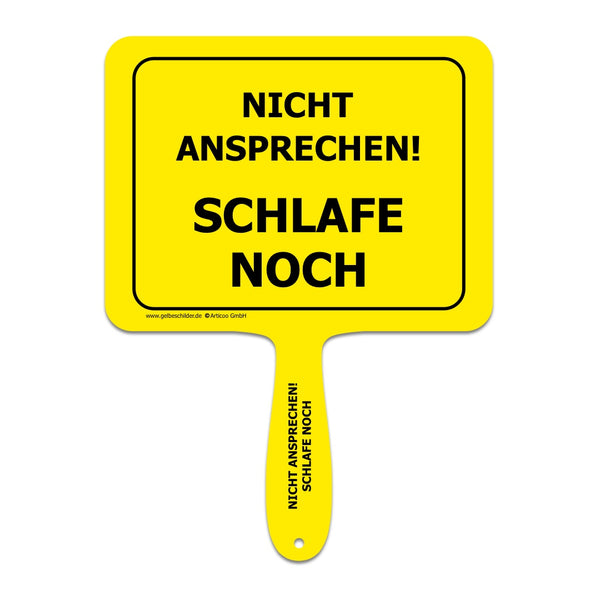 Nicht ansprechen - schlafe noch