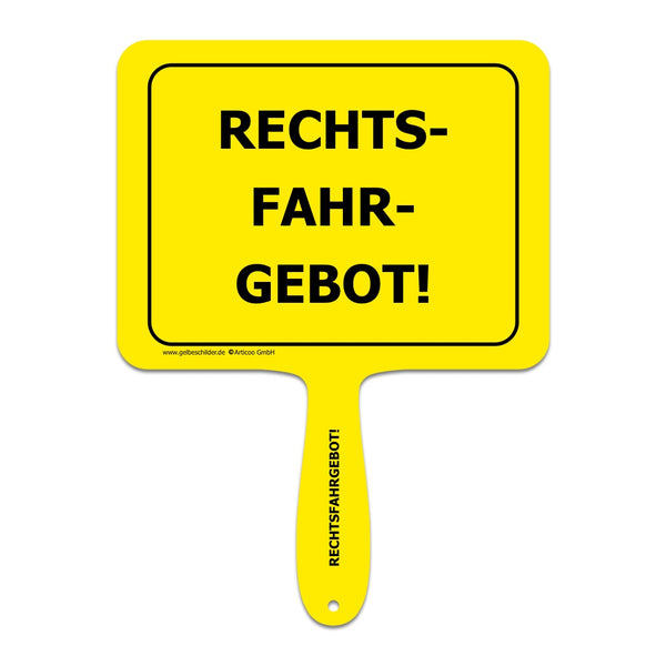 Rechtsfahrgebot!